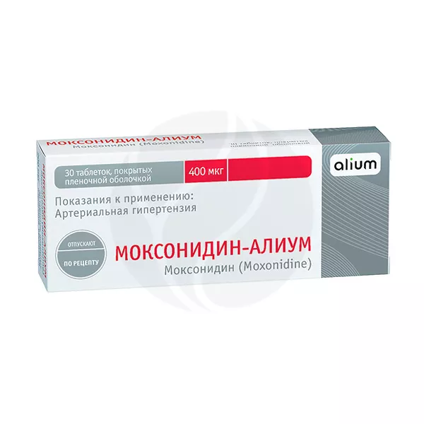 Изображение товара Моксонидин-Алиум таблетки покрытые 0,4мг №30 для снижения давления вегетативные нарушения Изображение товара Моксонидин-Алиум таблетки покрытые 0,4мг №30 для снижения давления вегетативные нарушения