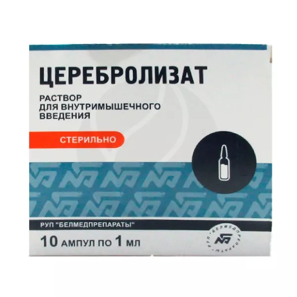 Изображение товара Церебролизат раствор для внутримышечного введения 1мл №10 Белмедпрепараты Руп