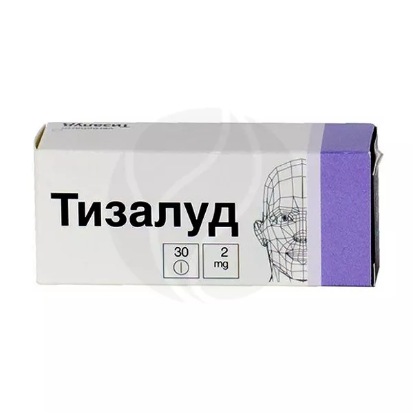Изображение товара Тизалуд таблетки 2мг, №30 Изображение товара Тизалуд таблетки 2мг, №30