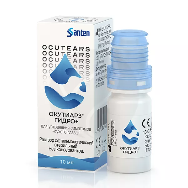 Изображение товара Окутиарз Гидро+ раствор увлажняющий офтальмологический 0,2%, 10мл Изображение товара Окутиарз Гидро+ раствор увлажняющий офтальмологический 0,2%, 10мл