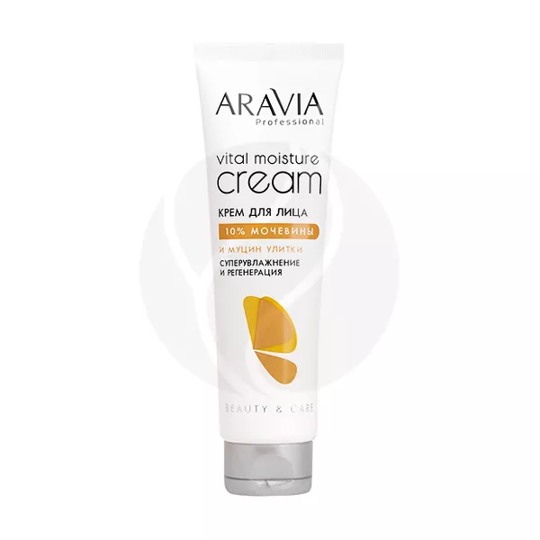 Изображение товара Aravia Professional крем для лица суперувлажнение и регенерация с мочевиной 10% и муцином улитки, 150мл Изображение товара Aravia Professional крем для лица суперувлажнение и регенерация с мочевиной 10% и муцином улитки, 150мл