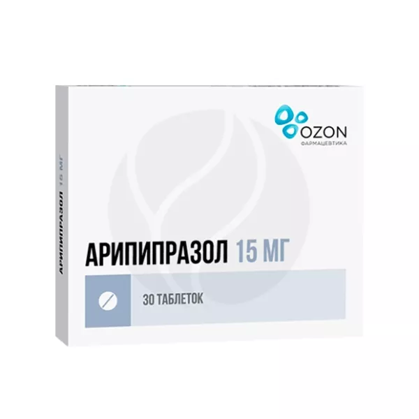 Арипипразол таблетки 15мг, №30