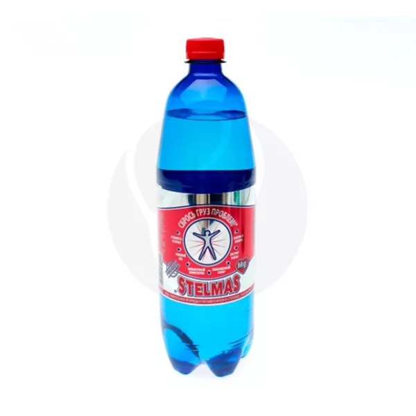 Изображение товара Минеральная газированная вода Стэлмас Mg 1л полезные свойства и качественная упаковка