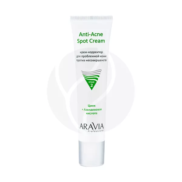 Изображение товара Aravia Professional Anti-Acne Spot Cream крем-корректор для проблемной кожи против несовершенств, 40мл Изображение товара Aravia Professional Anti-Acne Spot Cream крем-корректор для проблемной кожи против несовершенств, 40мл