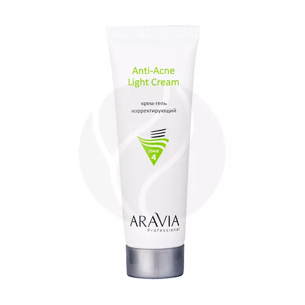 Изображение товара Aravia Professional Anti-Acne Light Cream крем-гель корректирующий для жирной и проблемной кожи, 50мл Изображение товара Aravia Professional Anti-Acne Light Cream крем-гель корректирующий для жирной и проблемной кожи, 50мл