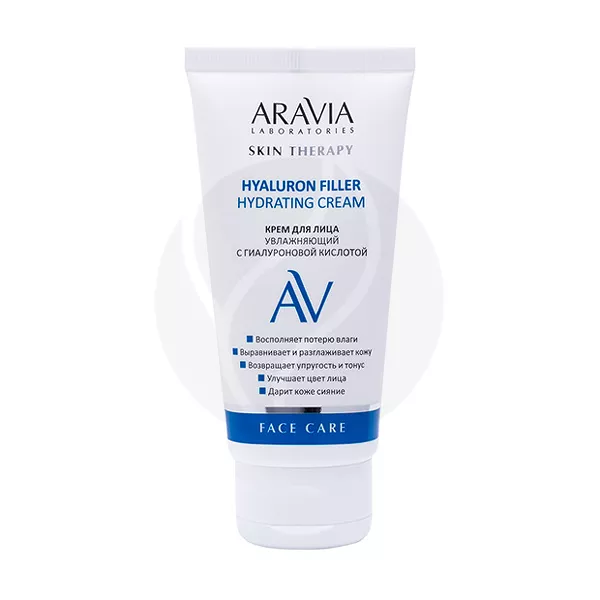 Изображение товара Aravia Laboratories Hyaluron Filler Hydrating Cream крем для лица увлажняющий с гиалуроновой кислотой, 50мл Изображение товара Aravia Laboratories Hyaluron Filler Hydrating Cream крем для лица увлажняющий с гиалуроновой кислотой, 50мл