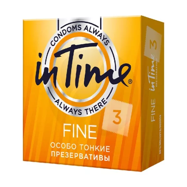 Изображение товара In Time Fine презервативы особо тонкие, 3шт Изображение товара In Time Fine презервативы особо тонкие, 3шт