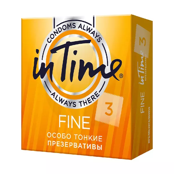 Изображение товара In Time Fine презервативы особо тонкие натуральный латекс 3 шт. Изображение товара In Time Fine презервативы особо тонкие натуральный латекс 3 шт.