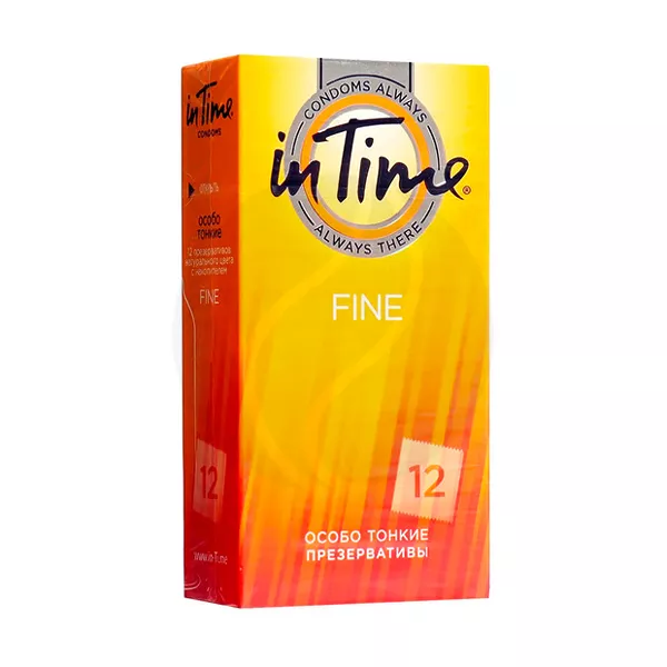 Изображение товара In Time Fine особенно тонкие презервативы 12 шт натуральный латекс