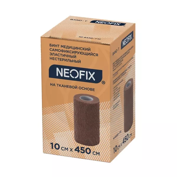 Neofix Band-T бинт нестерильный самофиксирующийся эластичный на тканевой основе, (10смх4,5м)