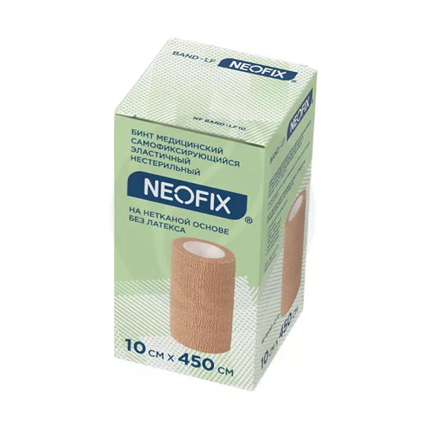 Изображение товара Neofix Band-N бинт нестерильный самофиксирующийся эластичный на нетканой основе, (10смх4,5м) Изображение товара Neofix Band-N бинт нестерильный самофиксирующийся эластичный на нетканой основе, (10смх4,5м)