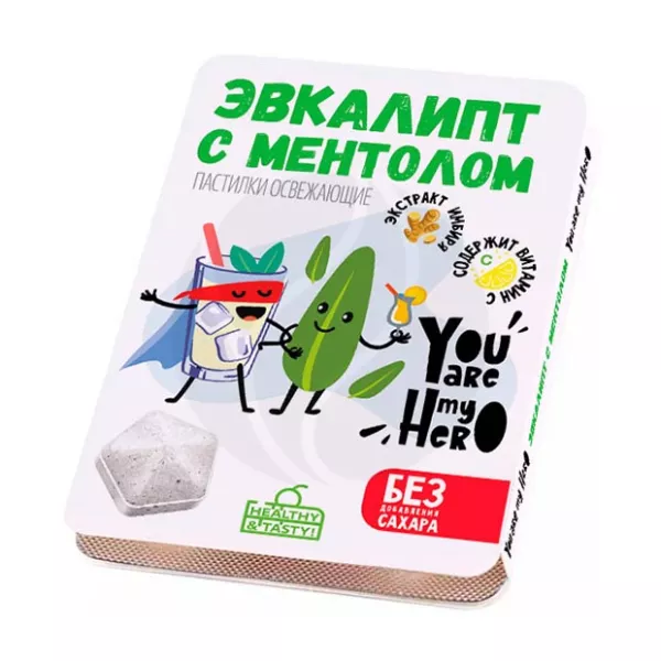 Изображение товара Освежающие пастилки с эвкалиптом и ментолом Vitascience 8 шт