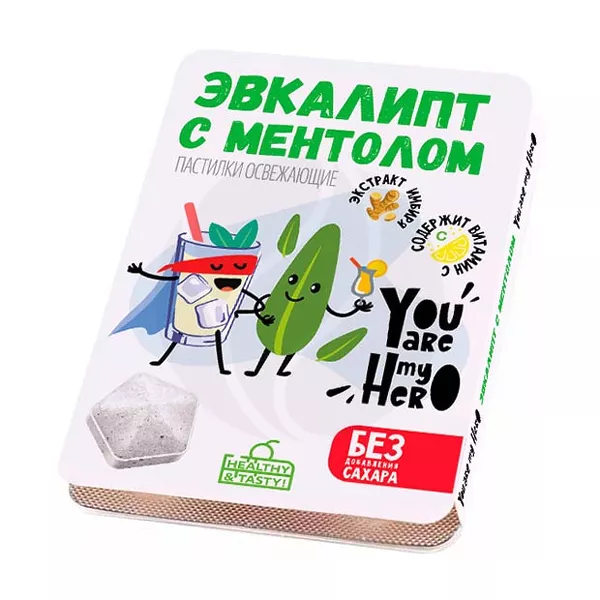 Изображение товара VitaScience пастилки освежающие эвкалипт с ментолом,, №8 Изображение товара VitaScience пастилки освежающие эвкалипт с ментолом,, №8