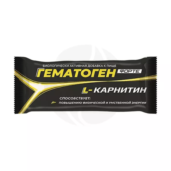 Изображение товара Гематоген Форте Премиум с L-карнитином, 35г Изображение товара Гематоген Форте Премиум с L-карнитином, 35г