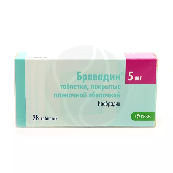 Изображение товара Бравадин таблетки покрыт. п/о 5мг, №28,КРКА-РУС Изображение товара Бравадин таблетки покрыт. п/о 5мг, №28,КРКА-РУС