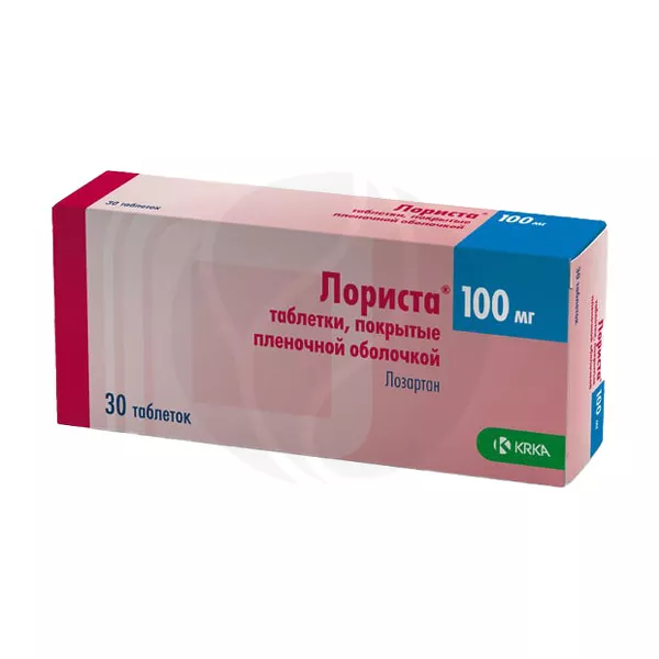 Изображение товара Лориста таблетки покрыт. п/о 100мг, №30 Изображение товара Лориста таблетки покрыт. п/о 100мг, №30