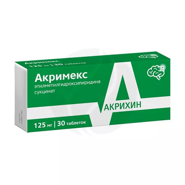 Изображение товара Акримекс таблетки покрыт. п/о 125мг, №30 Изображение товара Акримекс таблетки покрыт. п/о 125мг, №30