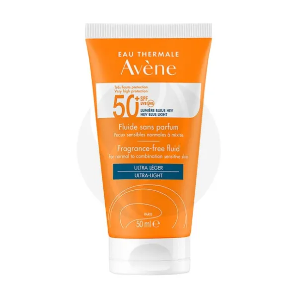 Изображение товара Авен солнцезащитный флюид SPF50+ для лица и шеи 50 мл без отдушек