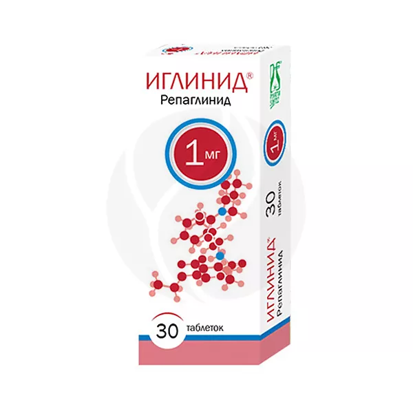 Изображение товара Иглинид таблетки 1мг 30 шт для лечения сахарного диабета 2 типа Изображение товара Иглинид таблетки 1мг 30 шт для лечения сахарного диабета 2 типа