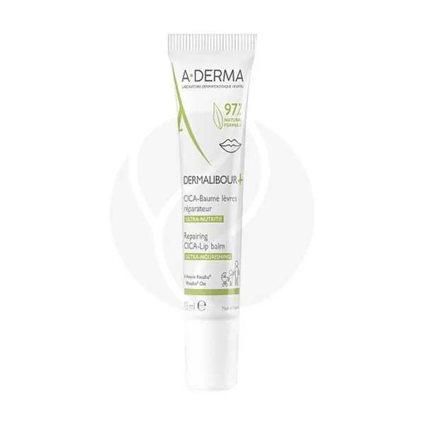 Изображение товара A-Derma Dermalibour+ Cica бальзам для губ восстанавливающий, 15мл Изображение товара A-Derma Dermalibour+ Cica бальзам для губ восстанавливающий, 15мл