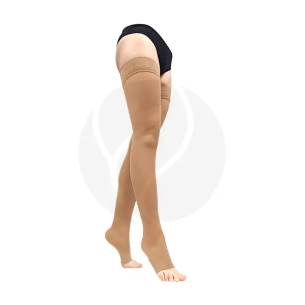 Изображение товара Компрессионные чулки Orto 2-го класса с открытым носком, длинные, светло-бежевые