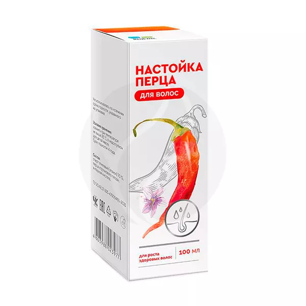 Изображение товара Настойка перца стручкового для волос 100мл стимулирует рост и укрепляет локоны Изображение товара Настойка перца стручкового для волос 100мл стимулирует рост и укрепляет локоны