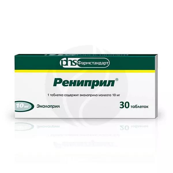 Изображение товара Рениприл таблетки 10мг, №30 Изображение товара Рениприл таблетки 10мг, №30