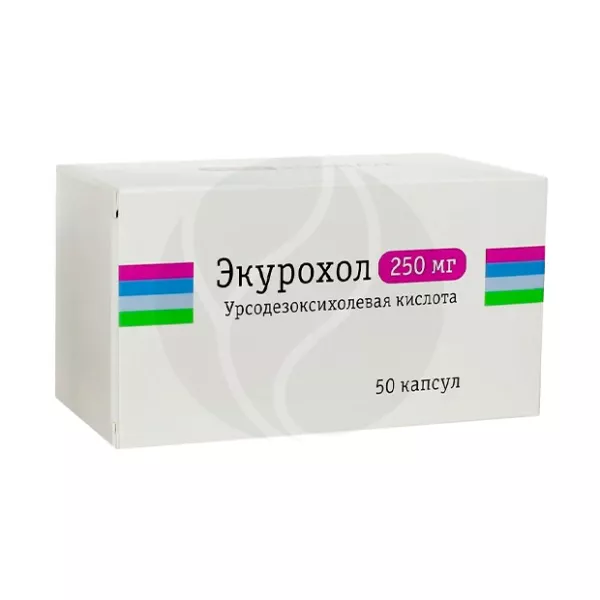 Изображение товара Экурохол капсулы 250 мг №50 для растворения желчных камней и лечения печени