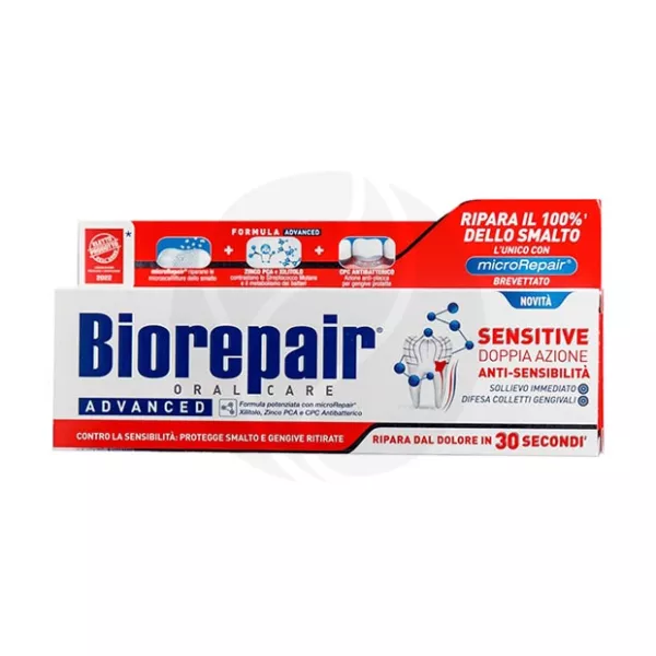 Изображение товара Зубная паста Biorepair Sensitive Double Action 75 мл для чувствительных зубов