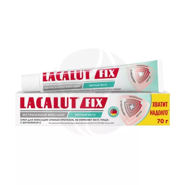 Изображение товара Lacalut Fix крем для фиксации зубных протезов c мятным вкусом, 70г