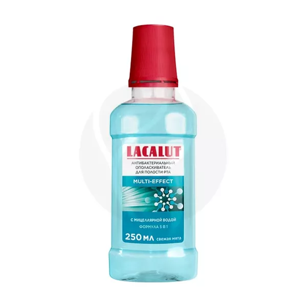 Изображение товара Ополаскиватель Lacalut Multi-Effect антибактериальный 250 мл Изображение товара Ополаскиватель Lacalut Multi-Effect антибактериальный 250 мл