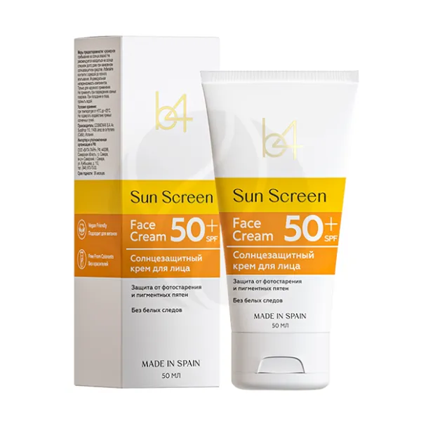 Изображение товара b4 Sun Screen крем солнцезащитный для лица SPF50, 50мл Изображение товара b4 Sun Screen крем солнцезащитный для лица SPF50, 50мл