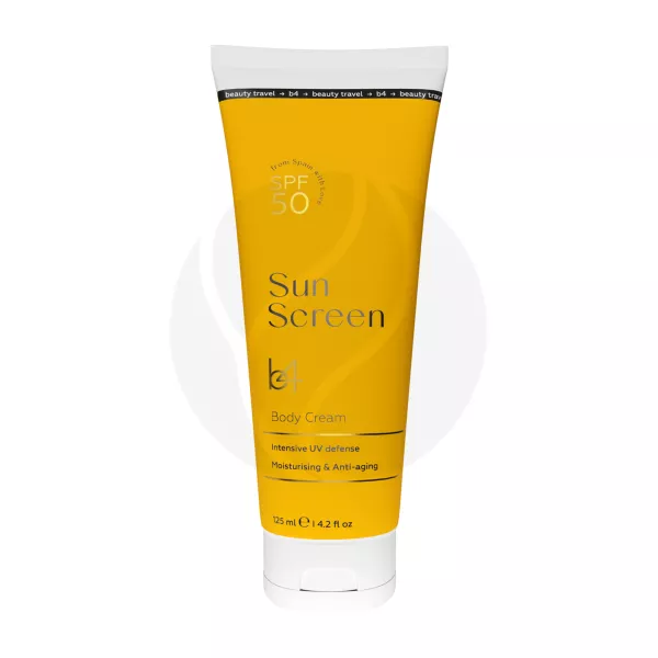 Изображение товара b4 Sun Screen крем солнцезащитный для тела SPF50, 125мл Изображение товара b4 Sun Screen крем солнцезащитный для тела SPF50, 125мл