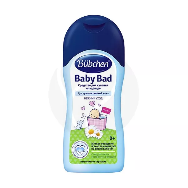 Изображение товара Bubchen средство для купания младенцев для чувствительной кожи Нежный уход (0+), 200мл