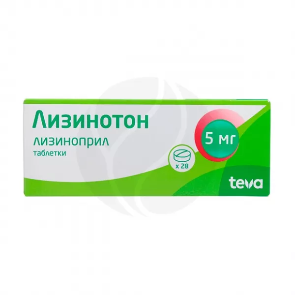 Лизинотон таблетки 5мг, №28
