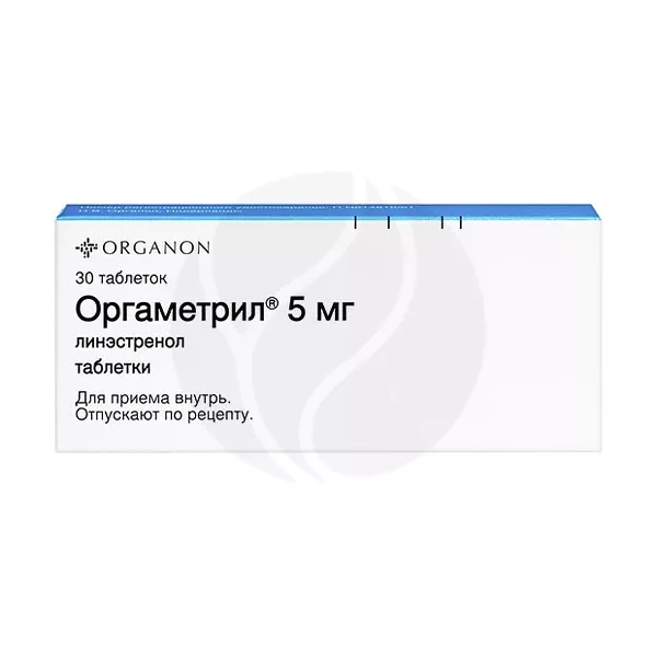 Изображение товара Оргаметрил таблетки 5мг, №30 Изображение товара Оргаметрил таблетки 5мг, №30