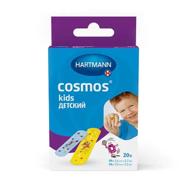 Изображение товара Hartmann Cosmos Kids пластырь детский с рисунком набор, 20шт Изображение товара Hartmann Cosmos Kids пластырь детский с рисунком набор, 20шт