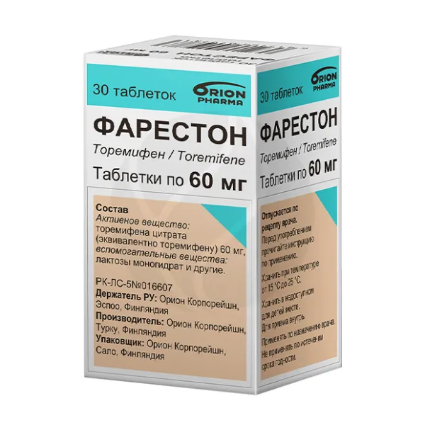 Изображение товара Фарестон 60 мг таблетки для лечения рака молочной железы, 30 шт