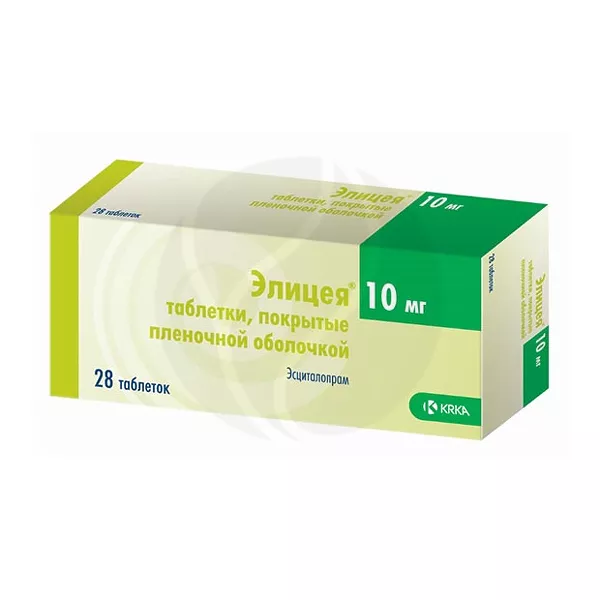 Изображение товара Элицея таблетки покрыт. п/о 10мг, №28 Изображение товара Элицея таблетки покрыт. п/о 10мг, №28