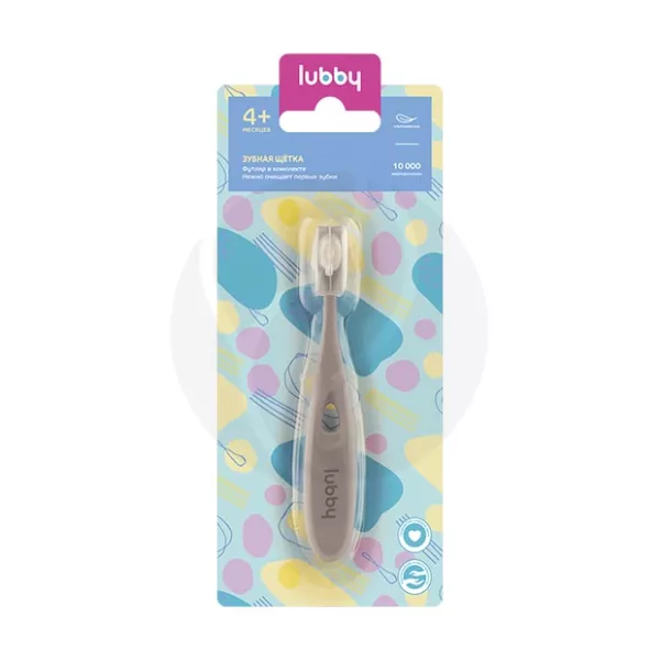 Изображение товара Lubby зубная щетка-прорезыватель (4+мес) Изображение товара Lubby зубная щетка-прорезыватель (4+мес)
