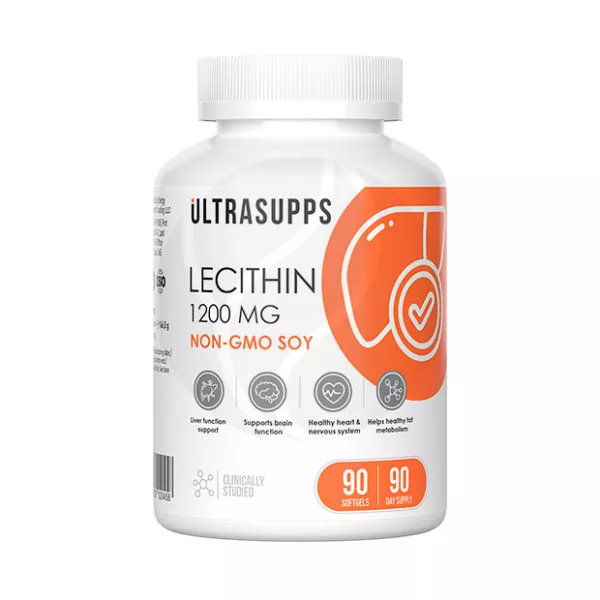 Изображение товара Ультрасупс Лецитин капсулы 90 шт натуральный источник фосфолипидов для печени мозга