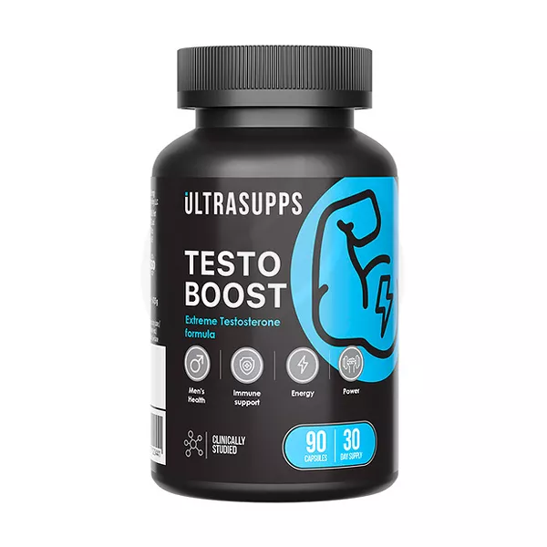 Изображение товара Ultrasupps ТестоБуст капсулы БАД с полифенолами галловая кислота и цинк 90 капсул Изображение товара Ultrasupps ТестоБуст капсулы БАД с полифенолами галловая кислота и цинк 90 капсул