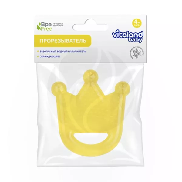 Изображение товара Vitaland baby прорезыватель с водой для облегчения прорезывания зубов 4+ месяцев