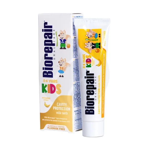 Изображение товара Детская зубная паста Biorepair Kids с экстрактом банана, 50 мл Изображение товара Детская зубная паста Biorepair Kids с экстрактом банана, 50 мл