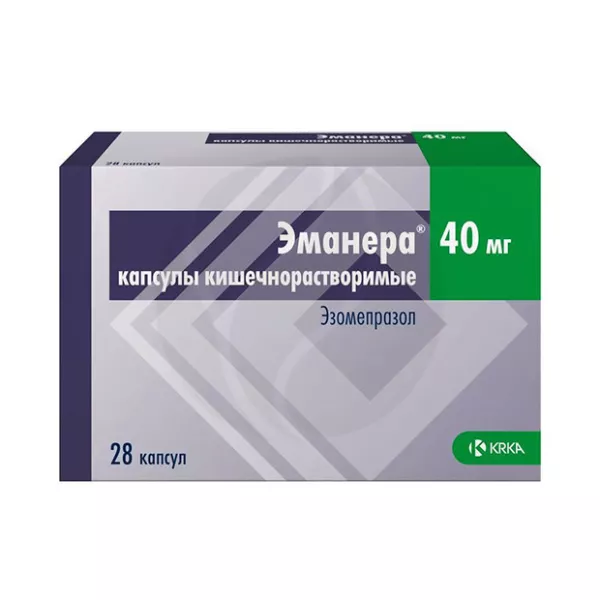 Эманера капсулы кишечнораст. 40мг, №28