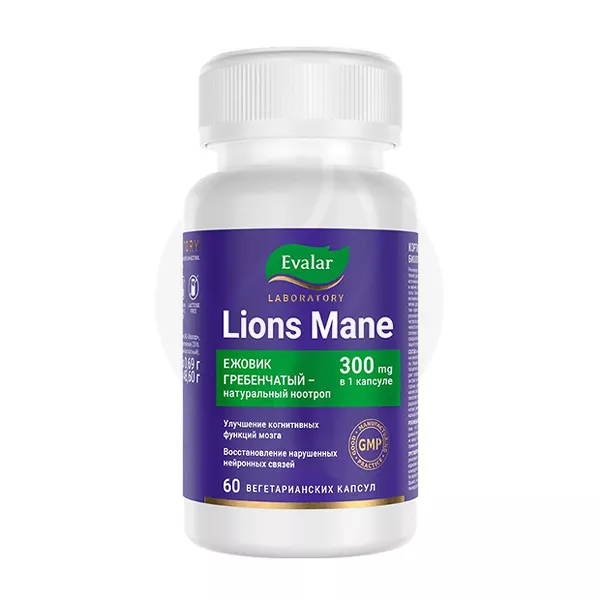 Изображение товара Эвалар Лаборатория Ежовик гребенчатый капсулы, №60