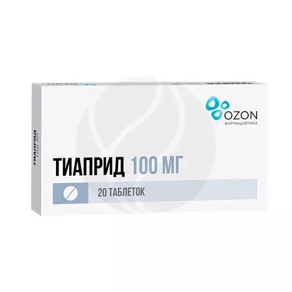 Изображение товара Тиаприд 100мг таблетки №20 для лечения психотропных нарушений Изображение товара Тиаприд 100мг таблетки №20 для лечения психотропных нарушений