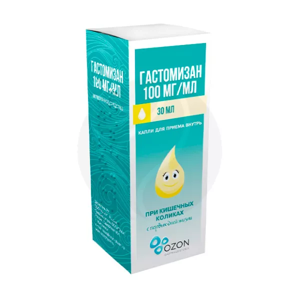Изображение товара Гастомизан капли д/приема внутрь 100мг/мл 30 мл Россия