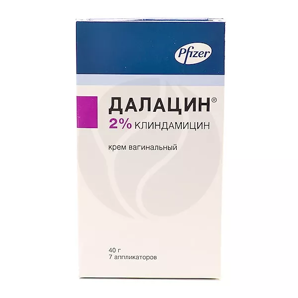 Изображение товара Далацин крем вагинальный 2% 40г с аппликаторами для лечения бактериального вагиноза