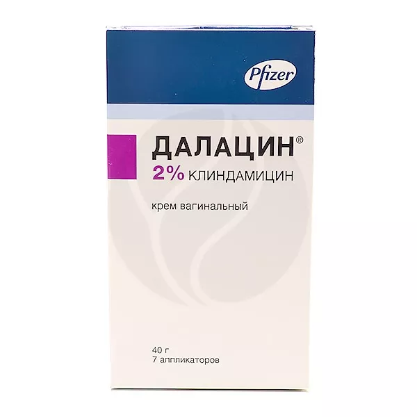 Изображение товара Далацин крем вагинальный 2% 40г с аппликаторами для лечения бактериального вагиноза Изображение товара Далацин крем вагинальный 2% 40г с аппликаторами для лечения бактериального вагиноза